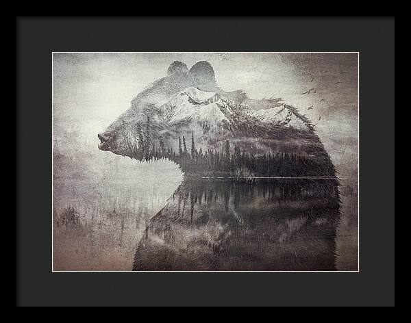 Bear Mountain Double Exposure - Framed Print