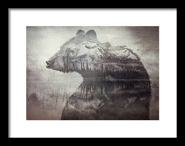 Bear Mountain Double Exposure - Framed Print