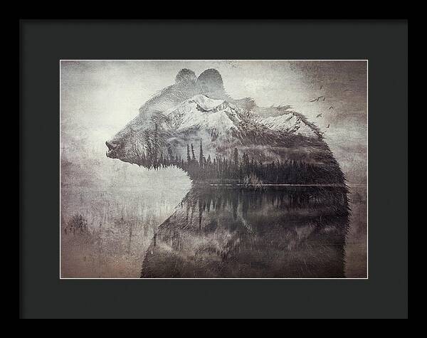 Bear Mountain Double Exposure - Framed Print