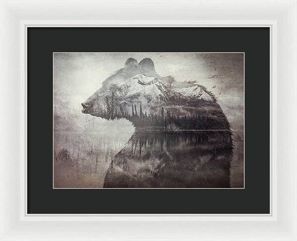 Bear Mountain Double Exposure - Framed Print