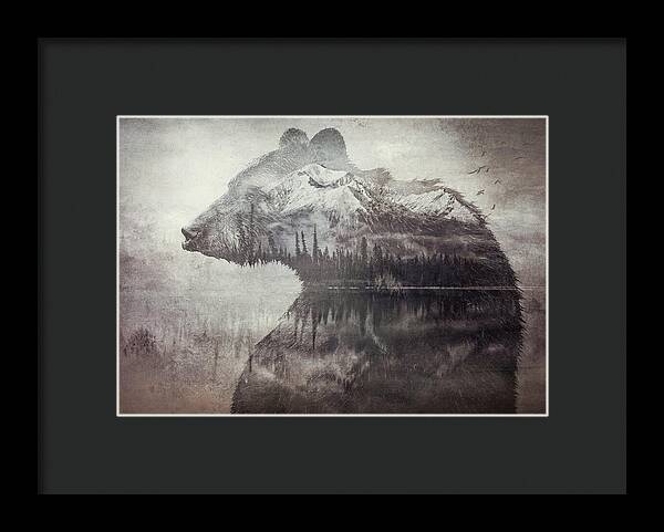 Bear Mountain Double Exposure - Framed Print