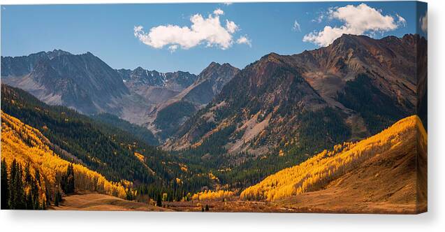 Castle Peak Overlook In Autumn - Canvas Print