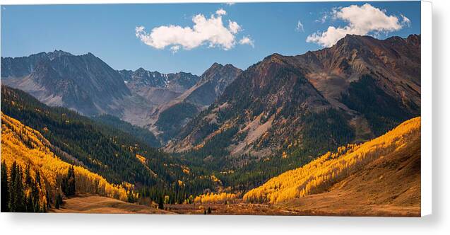 Castle Peak Overlook In Autumn - Canvas Print