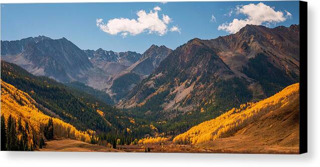 Castle Peak Overlook In Autumn - Canvas Print