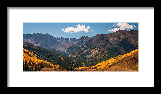 Castle Peak Overlook In Autumn - Framed Print