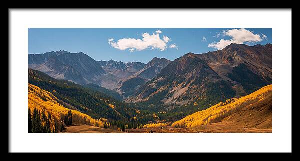 Castle Peak Overlook In Autumn - Framed Print