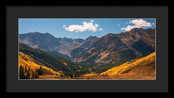 Castle Peak Overlook In Autumn - Framed Print