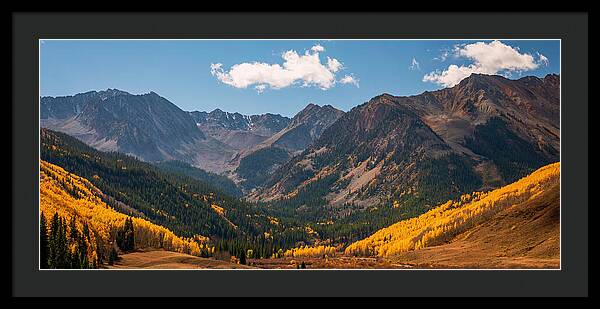 Castle Peak Overlook In Autumn - Framed Print