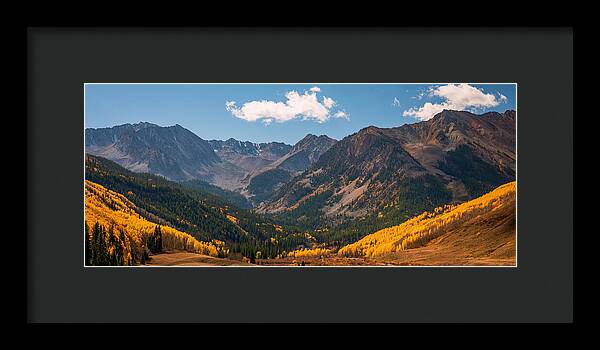 Castle Peak Overlook In Autumn - Framed Print