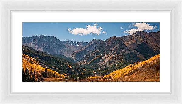 Castle Peak Overlook In Autumn - Framed Print