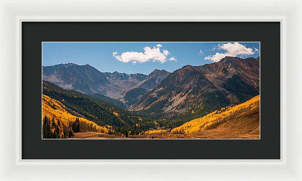 Castle Peak Overlook In Autumn - Framed Print