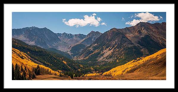 Castle Peak Overlook In Autumn - Framed Print