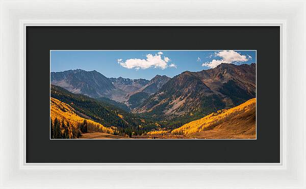 Castle Peak Overlook In Autumn - Framed Print