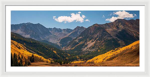 Castle Peak Overlook In Autumn - Framed Print