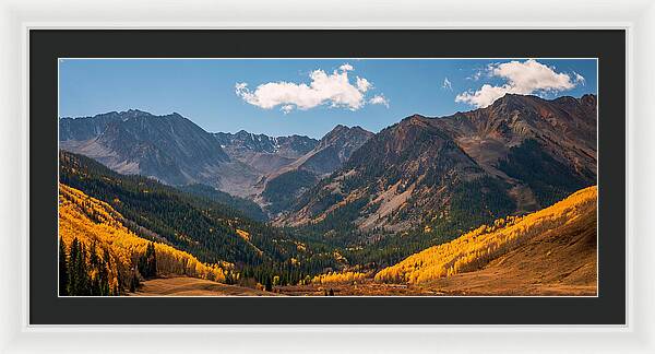 Castle Peak Overlook In Autumn - Framed Print