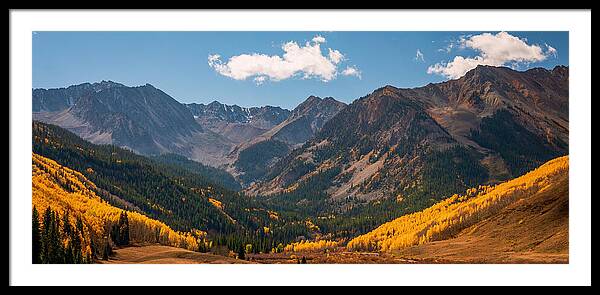 Castle Peak Overlook In Autumn - Framed Print