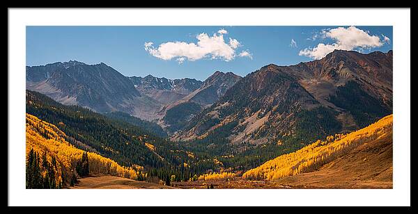 Castle Peak Overlook In Autumn - Framed Print