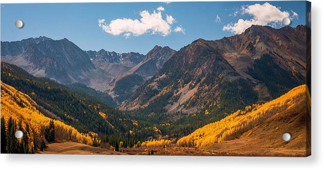 Castle Peak Overlook In Autumn - Acrylic Print