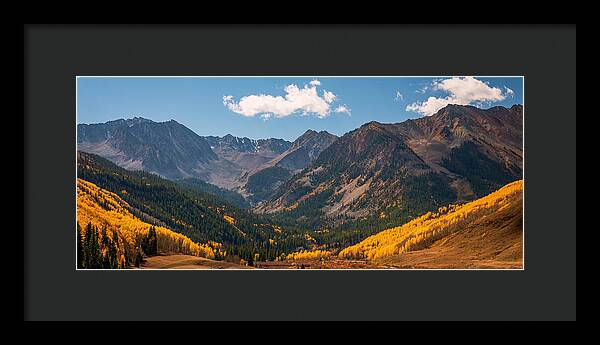 Castle Peak Overlook In Autumn - Framed Print