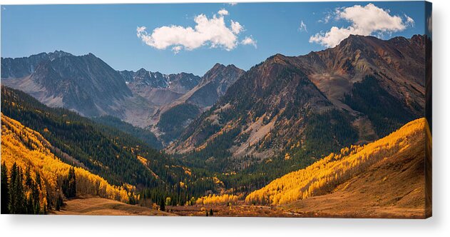 Castle Peak Overlook In Autumn - Acrylic Print