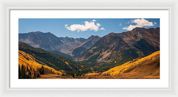 Castle Peak Overlook In Autumn - Framed Print