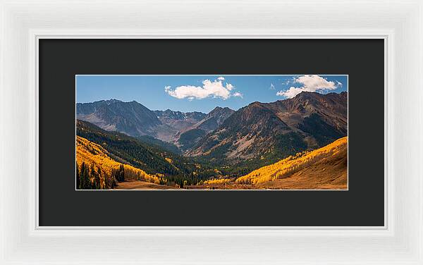 Castle Peak Overlook In Autumn - Framed Print