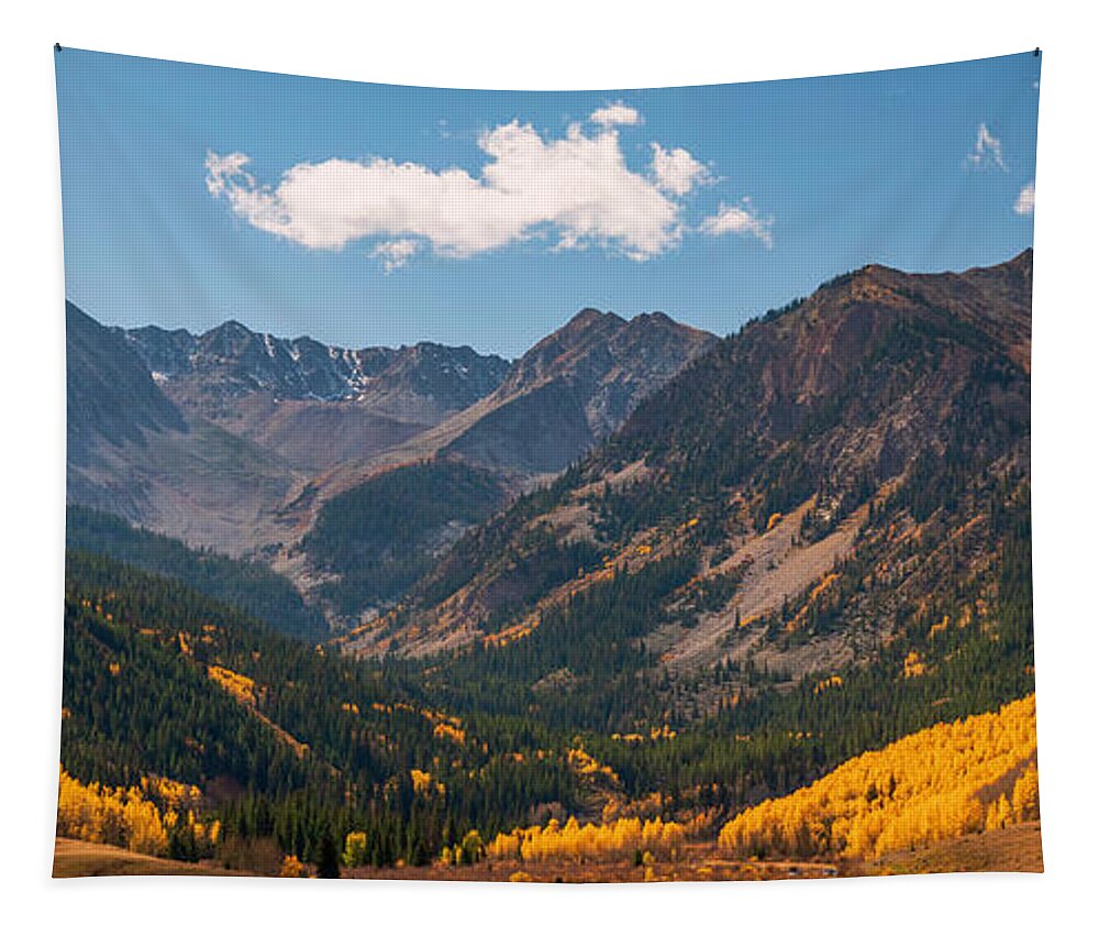 Castle Peak Overlook In Autumn - Tapestry