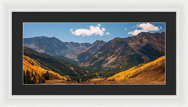 Castle Peak Overlook In Autumn - Framed Print