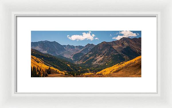 Castle Peak Overlook In Autumn - Framed Print