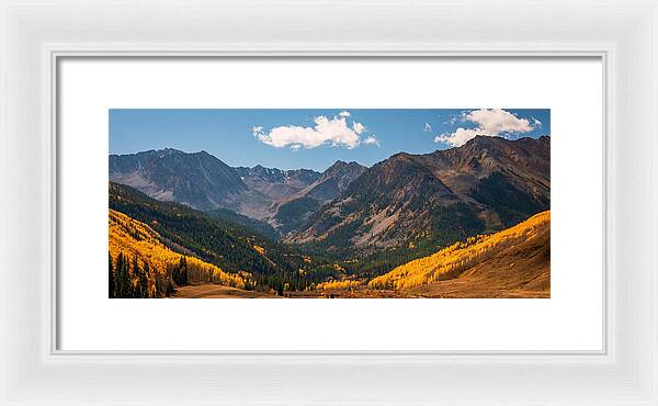 Castle Peak Overlook In Autumn - Framed Print