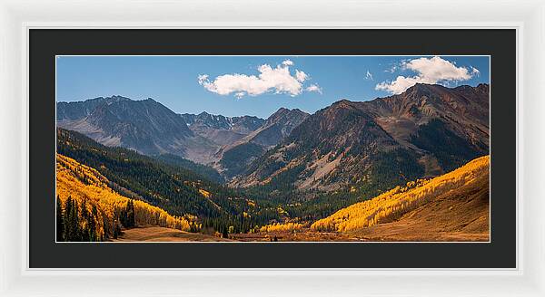 Castle Peak Overlook In Autumn - Framed Print