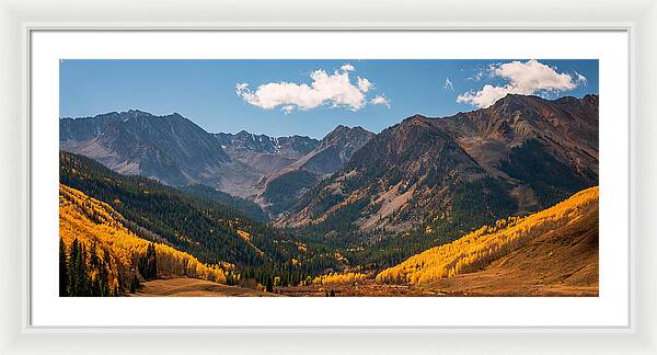 Castle Peak Overlook In Autumn - Framed Print