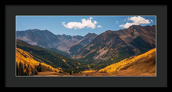 Castle Peak Overlook In Autumn - Framed Print