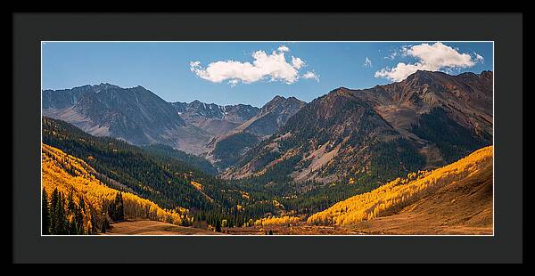 Castle Peak Overlook In Autumn - Framed Print