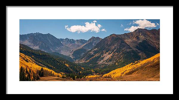 Castle Peak Overlook In Autumn - Framed Print