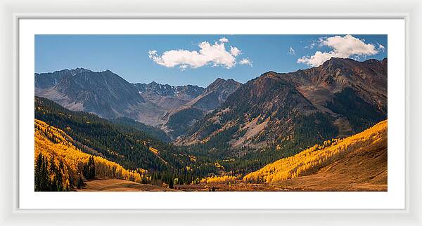 Castle Peak Overlook In Autumn - Framed Print