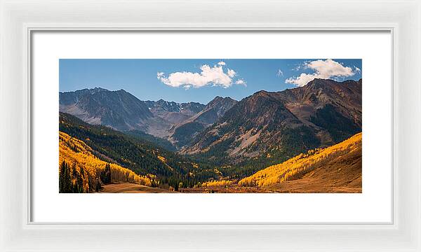 Castle Peak Overlook In Autumn - Framed Print