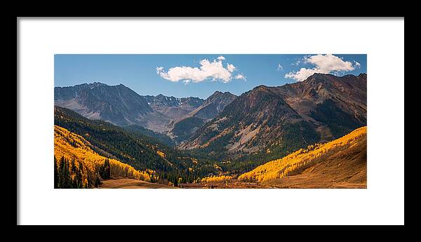 Castle Peak Overlook In Autumn - Framed Print