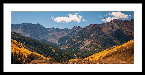 Castle Peak Overlook In Autumn - Framed Print