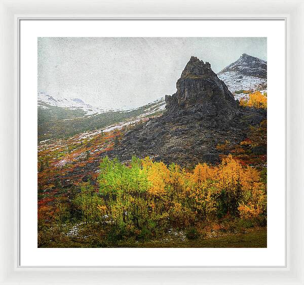 Denali Savage River Landscape In Fall - Framed Print