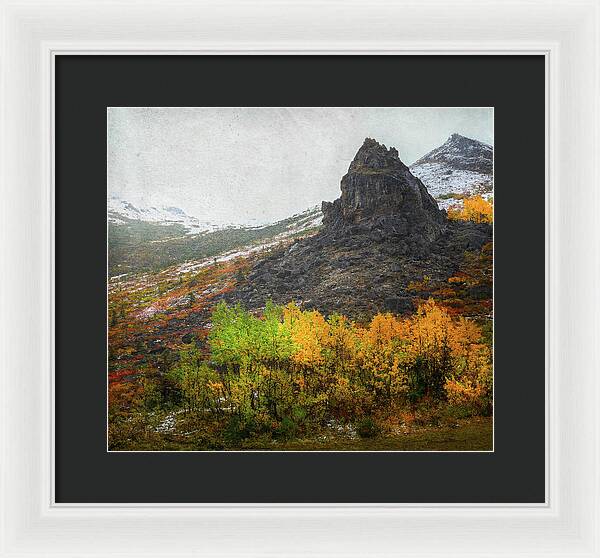 Denali Savage River Landscape In Fall - Framed Print