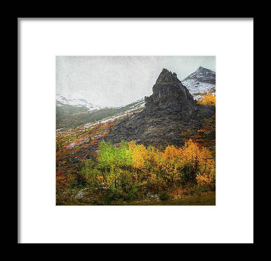 Denali Savage River Landscape In Fall - Framed Print