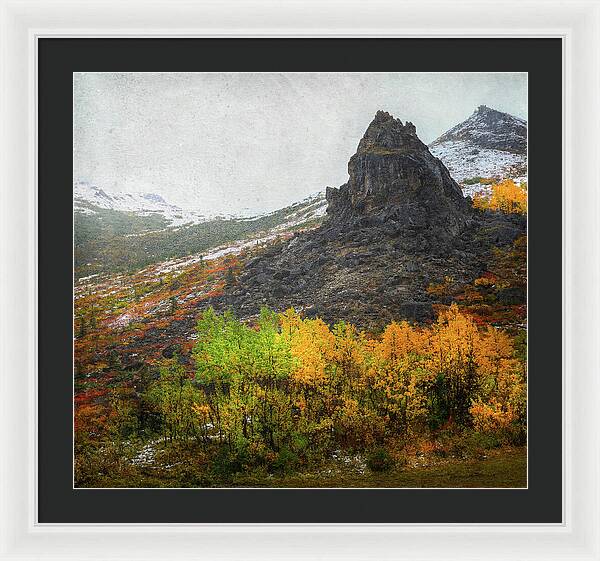 Denali Savage River Landscape In Fall - Framed Print