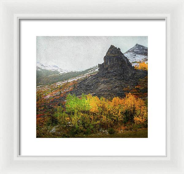 Denali Savage River Landscape In Fall - Framed Print