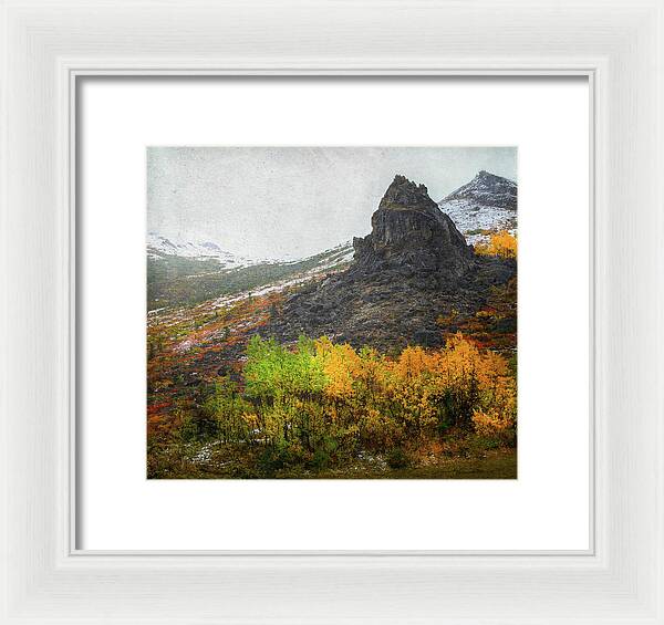 Denali Savage River Landscape In Fall - Framed Print