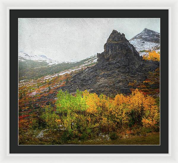 Denali Savage River Landscape In Fall - Framed Print