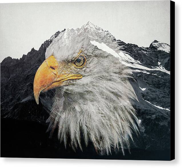 Eagle Mountain Double Exposure - Canvas Print