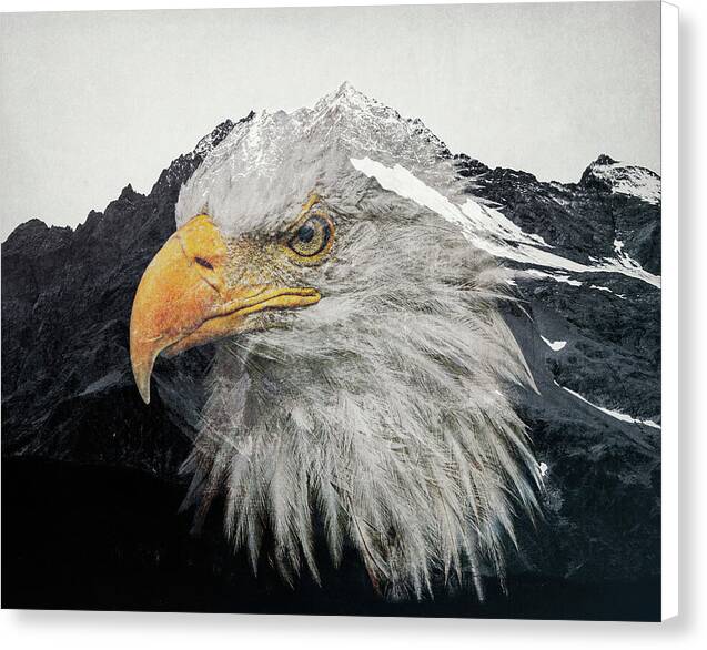 Eagle Mountain Double Exposure - Canvas Print