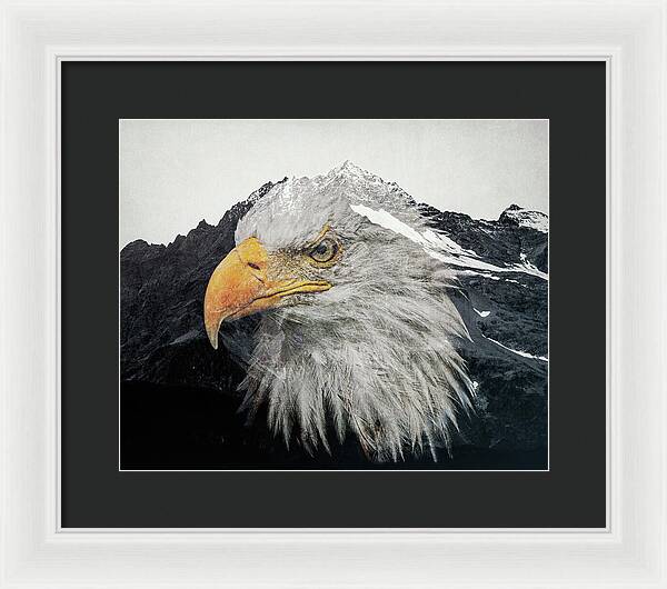 Eagle Mountain Double Exposure - Framed Print