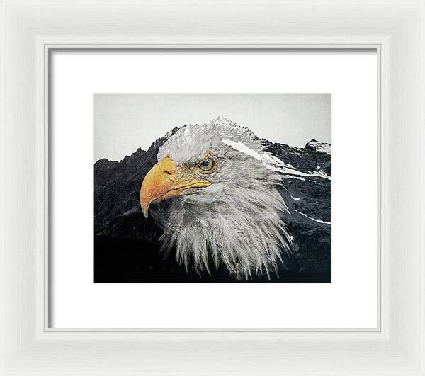 Eagle Mountain Double Exposure - Framed Print